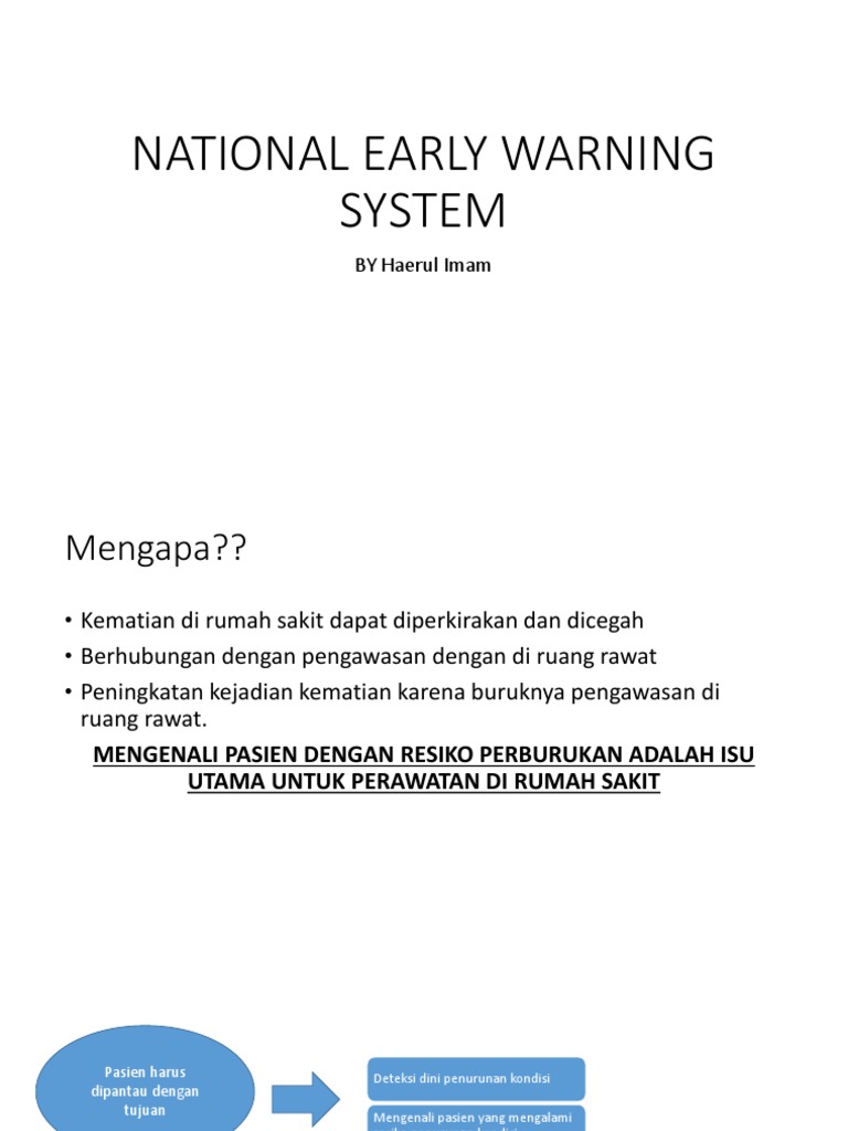 National Early Warning System PDF