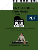 Técnica y ejercicios para piano nivel I