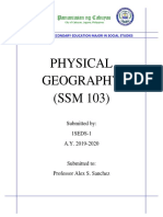 Physical Geography (SSM 103) : Pamantasan NG Cabuyao