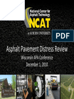 NCAT Asphalt Pavement Distress Review