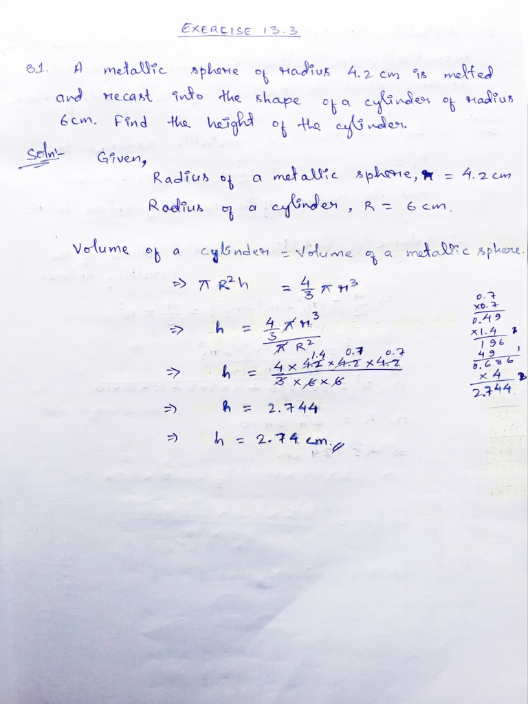 Volume Calculations for Various Shapes | PDF | Linear Programming