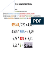 Calculo Hora Extra Noturna