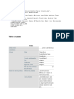 Tablas Cruzadas: Notas