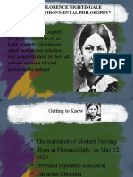 " Nursing Ought To Signify The Proper Use of Fresh Air, Light, Warmth, Cleanliness, Quiet, and Proper Selection and Administration of Diet-All at Least Expense of Vital Power To The Patient