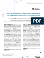 Nivel de Atividade Fisica e Risco de Quedas em Ido