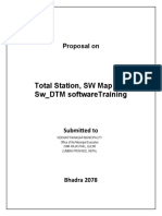 Total Station, SW Map and SW - DTM Softwaretraining: Proposal On