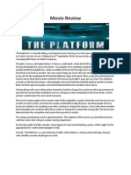 The Platform - Movie Review