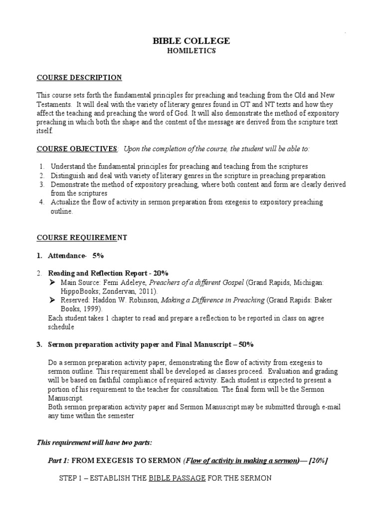 Expository Preaching | PDF | Sermon | Expository Preaching, image size:768x1024