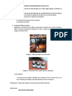 Informe de Mantenimiento Electrico