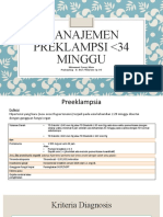 Manajemen Hipertensi Dibawah 34 Minggu