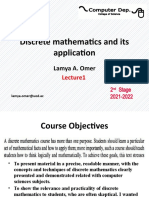 Discrete Mathematics and Its Application: Lamya A. Omer