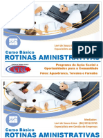 Rotinas administrativas: auxiliar administrativo