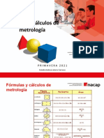 Fórmulas y Cálculos de Metrología Con Herramientas Tecnológicas