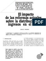 El Impacto de Las Reformas Actuales Sobre La Distribución de Ingresos en El Perú