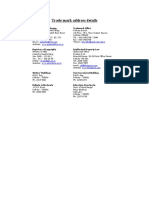 Trade Mark Address Details