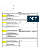 Lista de Los Grupos de K-7 Actualizado