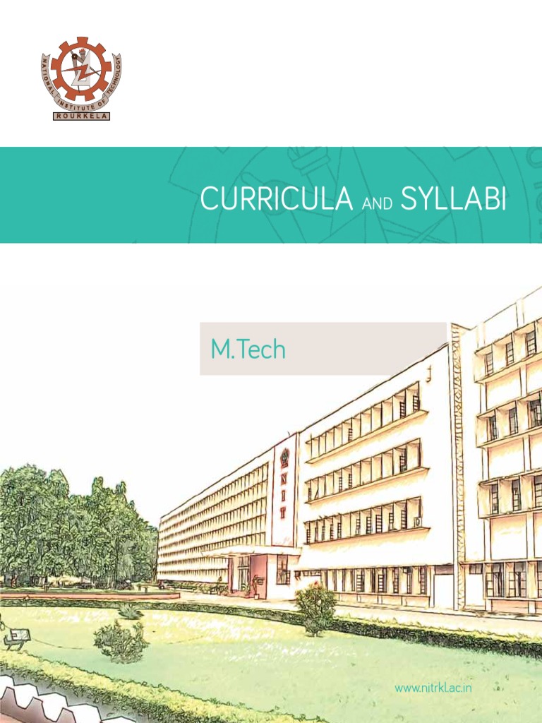NIT Rourkela M.Tech Curriculum Guide | PDF | Curriculum | Thesis