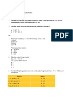 Soal Fungsi Kuadrat Kelas 9