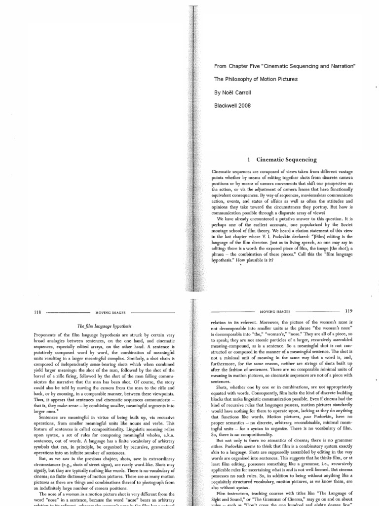 Carroll - Cinematic Sequencing | PDF