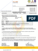 Department of Molecular Biology: Specimen Type Nasal & Oral Swab Covid - 19 Result Negative