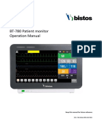 BT-780 Patient Monitor Operation Manual: Keep This Manual For Future Reference