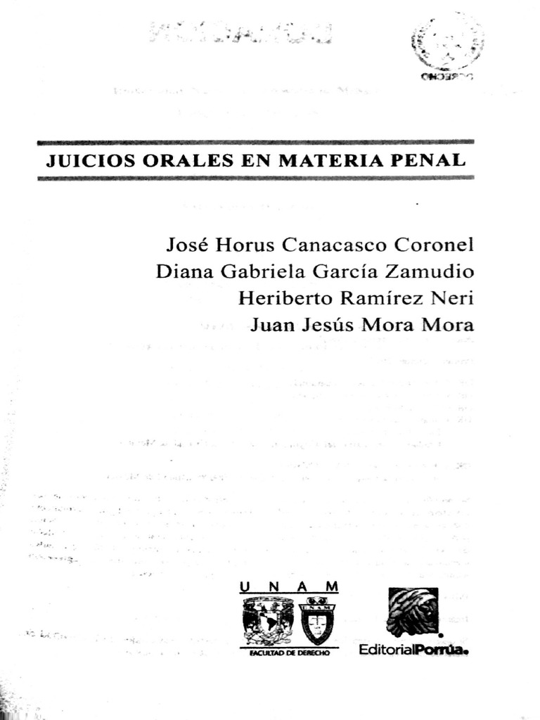 Juicios Orales en Materia Penal | PDF