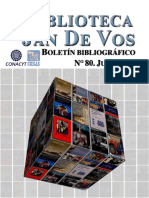 Boletín, Biblioteca Jan de Vos-Junio 2021