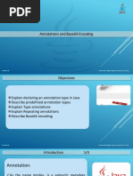 Annotations and Base64 Encoding: Session: 14