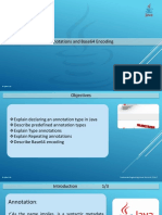 Annotations and Base64 Encoding: Session: 14