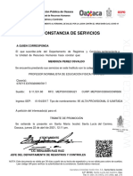 Constancia de Servicios - MEPO910330U21