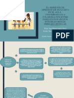 El Ambiente de Aprendizaje Inclusivo en El Aula