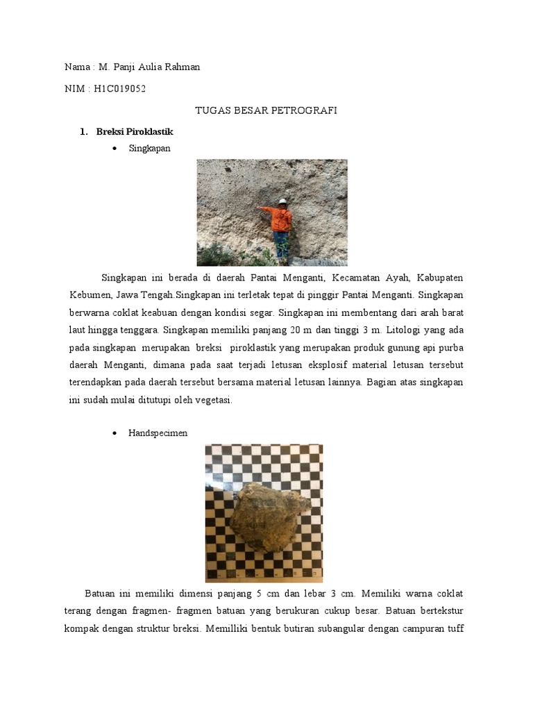 Analisis Batuan Breksi dan Batulempung | PDF | Ilmu Sosial