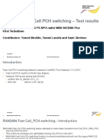 RAN 2494 Fast Cell PCH Switching - Test Results