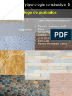 Catalogo de Descripcion de Materiales en Acabados Grupo 4