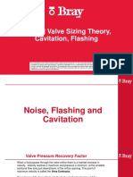 Control Valve Sizing Theory, Cavitation, Flashing