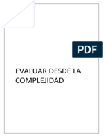 La Evaluación Desde La Complejidad