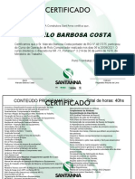 Certificado Treinamento