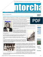 Antorcha - Homenaje de Falange Socialista Boliviana Al Dr. Mario Gutierrez Gutierrez en El Centenario de Su Nacimiento