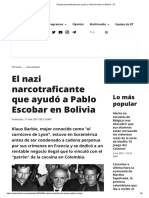 El Nazi Narcotraficante Que Ayudó A Pablo Escobar en Bolivia - RT