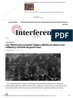 Los "Novios de La Muerte" Llegan A Bolivia en Alianza Con Militares y Criminal de Guerra Nazi - Interferencia