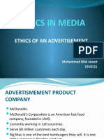 Ethics in Media: Ethics of An Advertisement