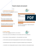 Present Simple and Present Continuous Ex 3