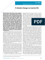 Global Imprint of Climate Change On Marine Life: Letters