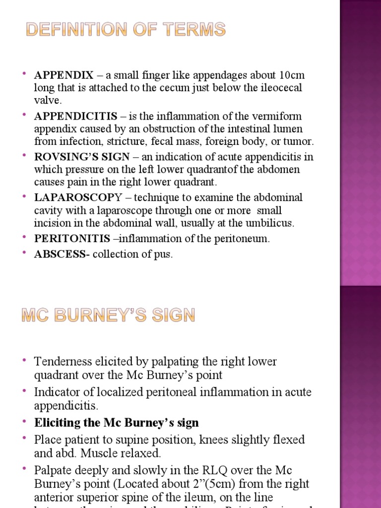 Home Appendicitis Testing Guide | PDF | Surgery | Gastroenterology