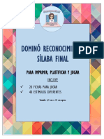 Dominó Rec Sílaba Final