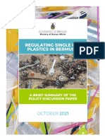 Brief Summary - Regulating Single Use Plastics in Bermuda Policy