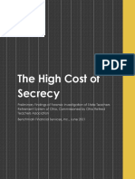 Siedle High Cost of Secrecy