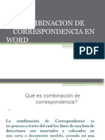 Combinacion de Correspondencia en Word