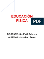 EDUCACIÓN FÍSICA 