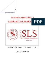 Comparative Public Law: Internal Assignment 1